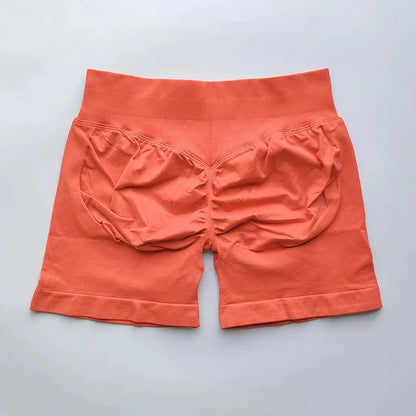 Yoga Shorts Resistance Exercise Shorts Seamless Low Waist Scrunch Bum Gym Shorts Workout Biker Short Stretch Fitness Sportwear