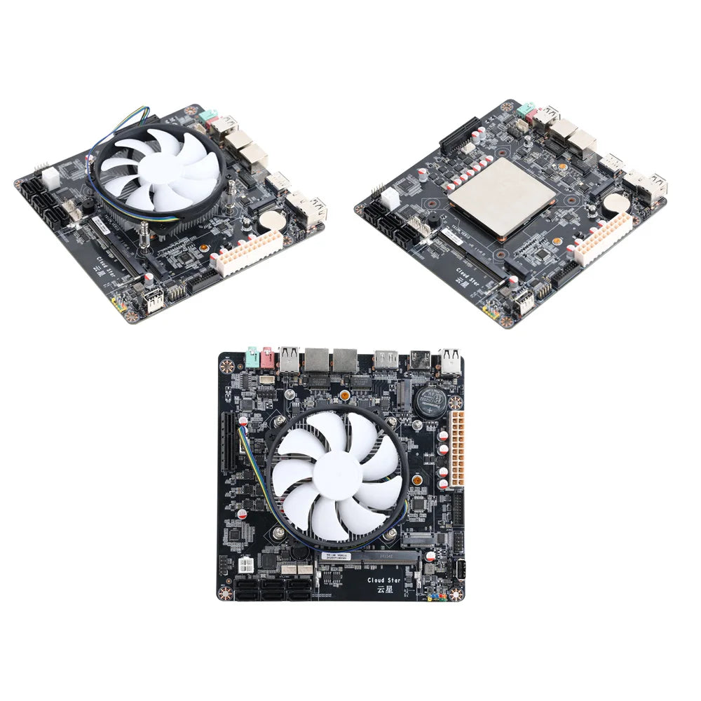 N150 NAS DDR4 Motherboard 6* SATA3.0 2X Intel I226 2.5G Mini ITX 17x17CM 2* M.2 1XPCIE For Soft Router DIY NAS Storage Server.