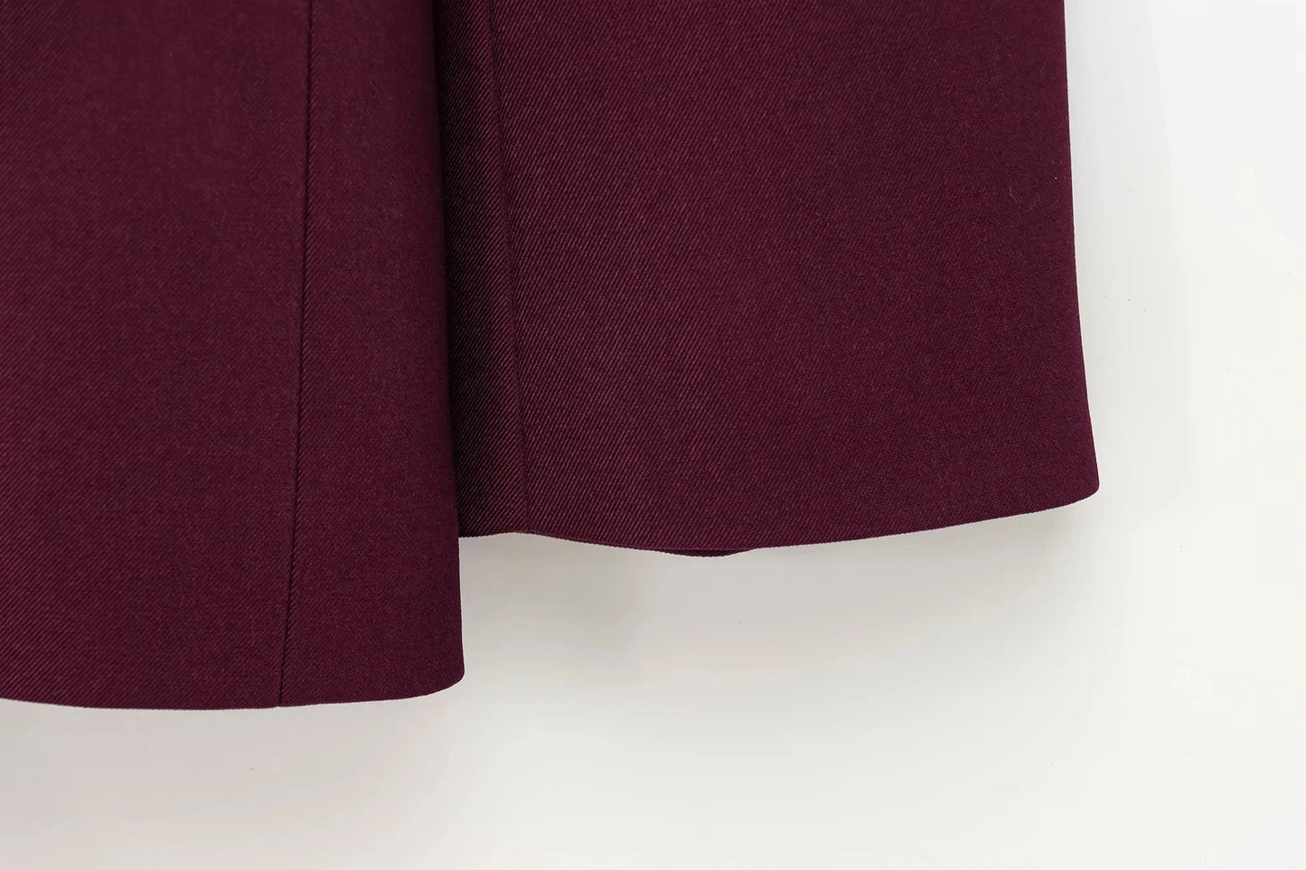 KONDALA Vintage Chic Office Lady Red Solid Women Suit Notched Single Button Pockets Blazer Straight Loose Pants Fashion 2025 Set.