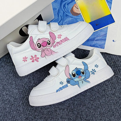 Disney kids cartoon Stitch princess cute Casual shoes non-slip soft bottom sports shoes for child gift.