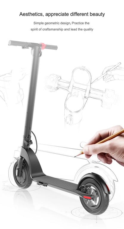 Alnsoor X7 Folding Electric Scooter 350W 36V5Ah 8.5-inch Tire Lightweight E-Scooter Adult Urban Commuting EScooter.