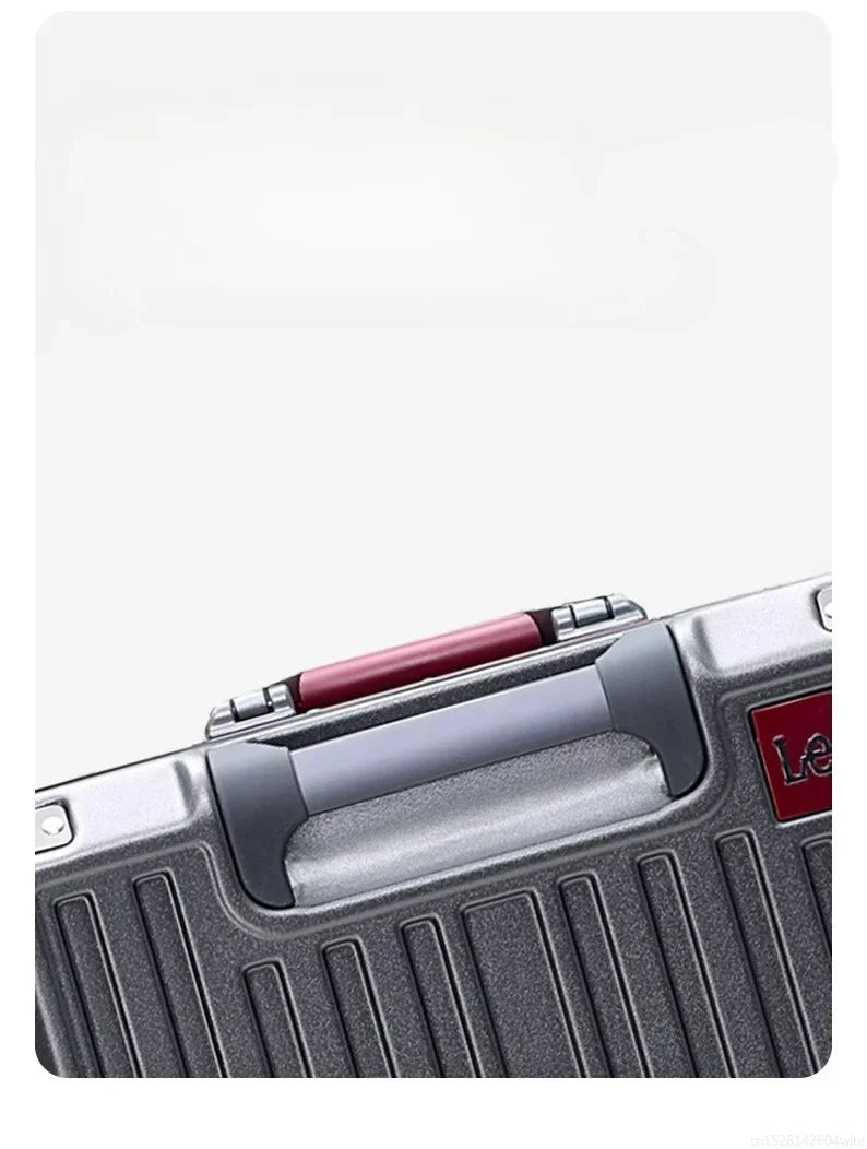 20-Handgepäck, Trolley mit Aluminiumrahmen, PC-Koffer, Reisekoffer mit breitem Griff