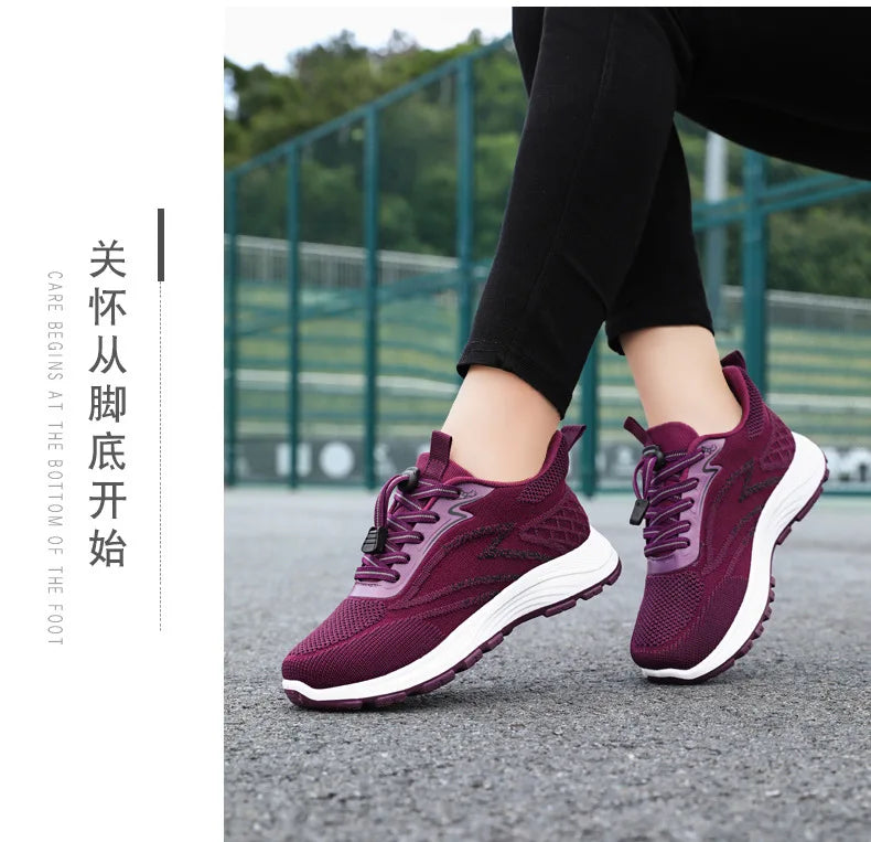 2025 Spring Women's Casual Sports Shoes Breathable and Comfortable Outdoor High Quality Single Shoes Trendy Women's Shoes
