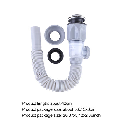 Universal Waschbecken Abflussrohr Set Versenkbare Deodorant Kanalisation Entwässerung Wasser Schlauch Waschbecken Abtropffläche Badezimmer Küche Zubehör