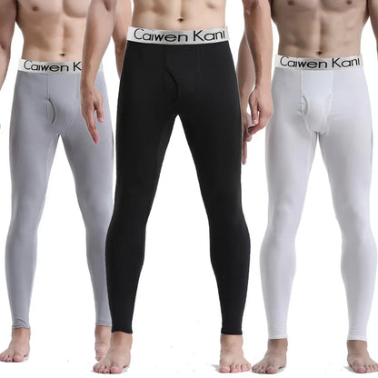 2024 New Men's Tight Sports Pants Slim Pants Autumn And Winter Thermal Pants Plush High Stretch Quick Drying Compression Pants.