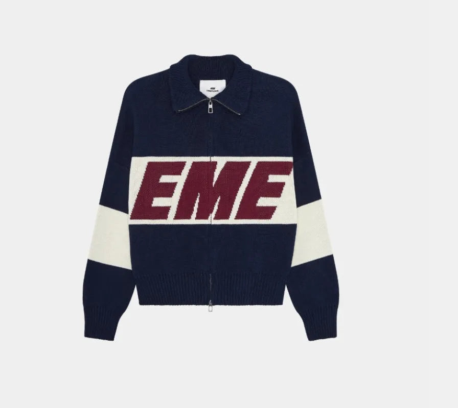 Autumn and Winter Warm Cardigan Sweater Men 2025 Trendy Casual Streetwear American Retro Letter Embroidery Zipper Pullover Women.