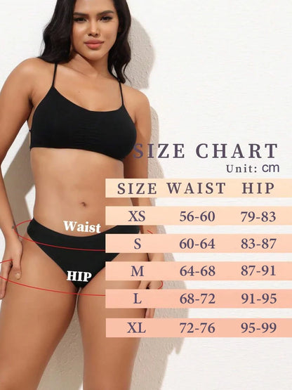 5Pcs Ice Silk Seamless Thongs Women's V-Waist Solid Color Panties Sexy Breathable Low Rise Underwear Invisible Bikini Lingerie.