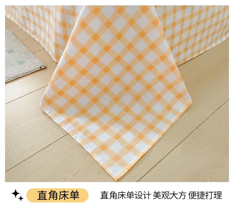 2025 new Cotton Duvet Cover Set with 2 Pillowcases 1 bed sheet - Elegant & Breathable Bedding Set,Fade-Resistant, Multiple Sizes