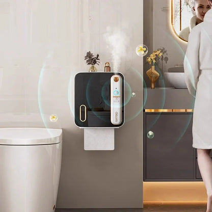 Wc Papier Halter Intelligente Aromatherapie Wc Tissue Box Wc Papier Lagerung Rack Roll-Up Papier Boxen Badezimmer zubehör