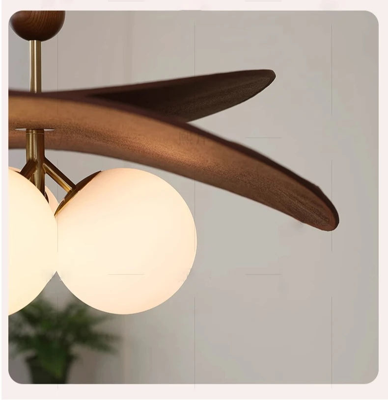 Wabi Sabi Hängeleuchte aus Korbgeflecht, Vintage-Glasblasen-Pendelleuchte für Esszimmer, Schlafzimmer, Wohnzimmer.