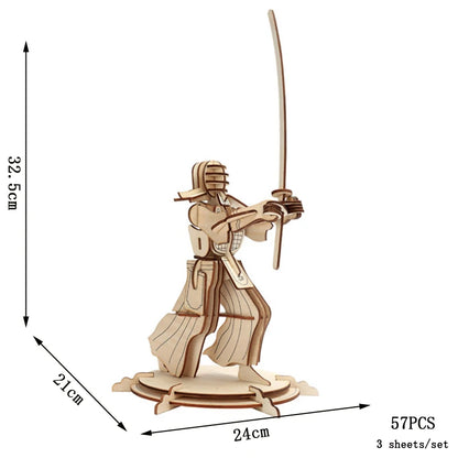 Retro Bus European-style Campervan 3D Wooden Car Puzzle DIY Sailing Ship Airplane Building House Model Jigsaw Toys For Children.