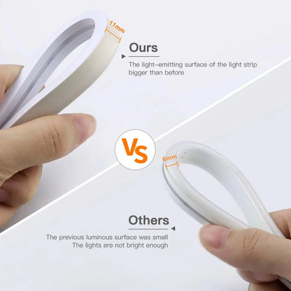 5V COB Strip USB LED Neon Light Dimmable Silicone Tube Neon Tape Waterproof Ribbon For Outdoor Bathroom Cabinet TV Room Decor.