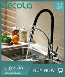 Stainless Steel Kitchen Faucet Lead-Free Folding Mixer 360 Degree Swivel Single Handle Nickel Kitchen Sink Taps