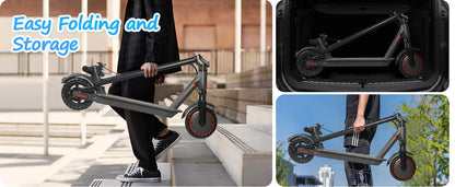 ATSANT TS07 Electric Scooter 600W 36V 10.5ah 31KM/H 35KM Long Range 8.5Inch Tyres with Shock Absorption Turn Signal Escooter.