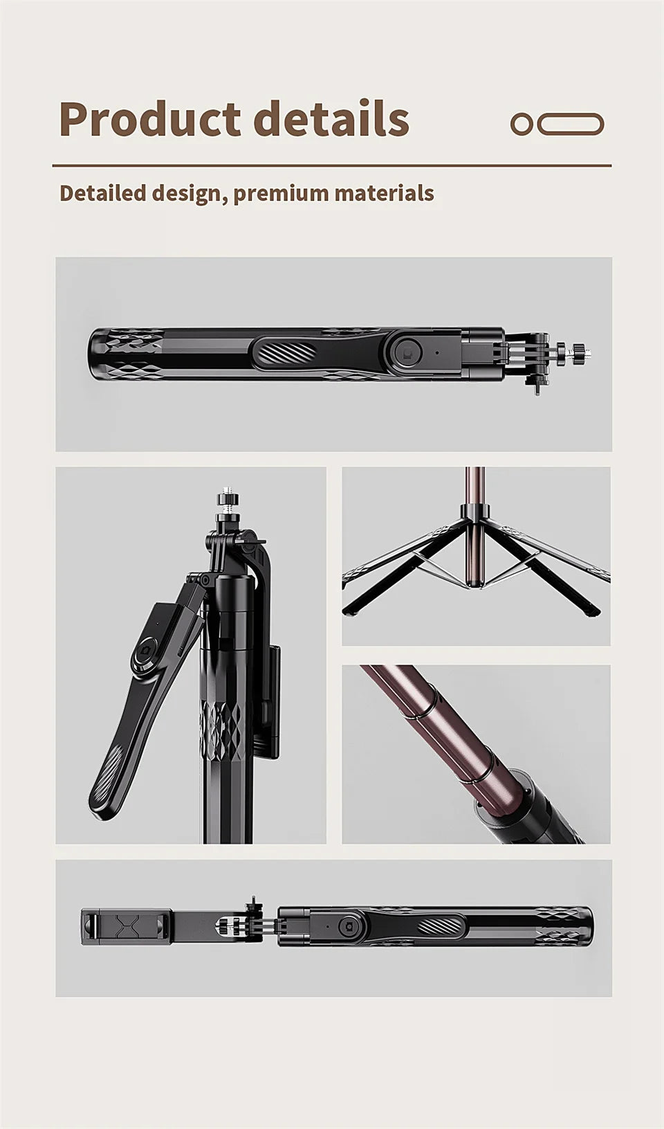 FGCLSY new 360° Rotation Gimbal Stabilizer ,Selfie Stick Tripod for Smartphone Camera With Bluetooth shutter Stabilizer for Live.