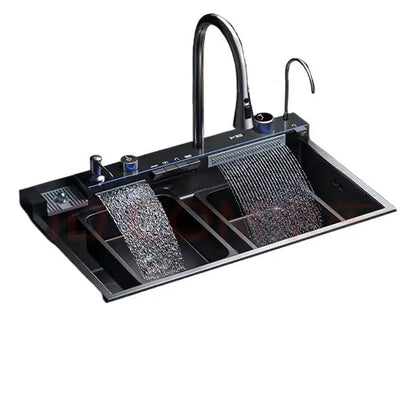 Whale Flying Rain Ultra Thick Kitchen Honeycomb Sink Stainless Steel Single Slot