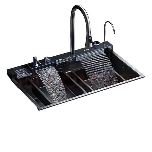 Whale Flying Rain Ultra Thick Kitchen Honeycomb Sink Stainless Steel Single Slot