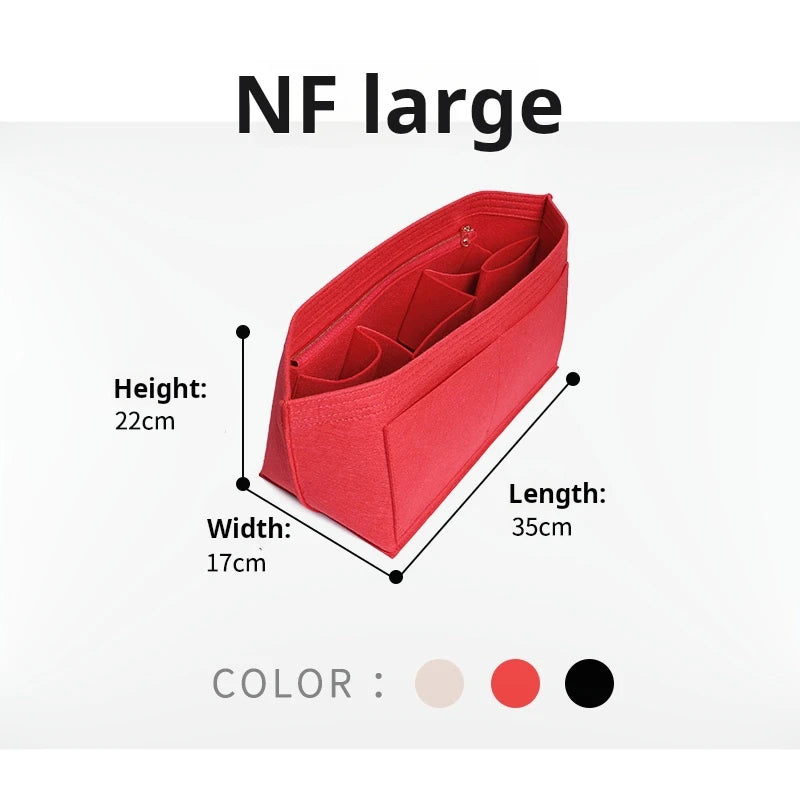 Purse Organizer Insert for Handbags, Felt Bag Organizer for Tote & Purse, Tote Bag Organizer Insert, for lv neverfull