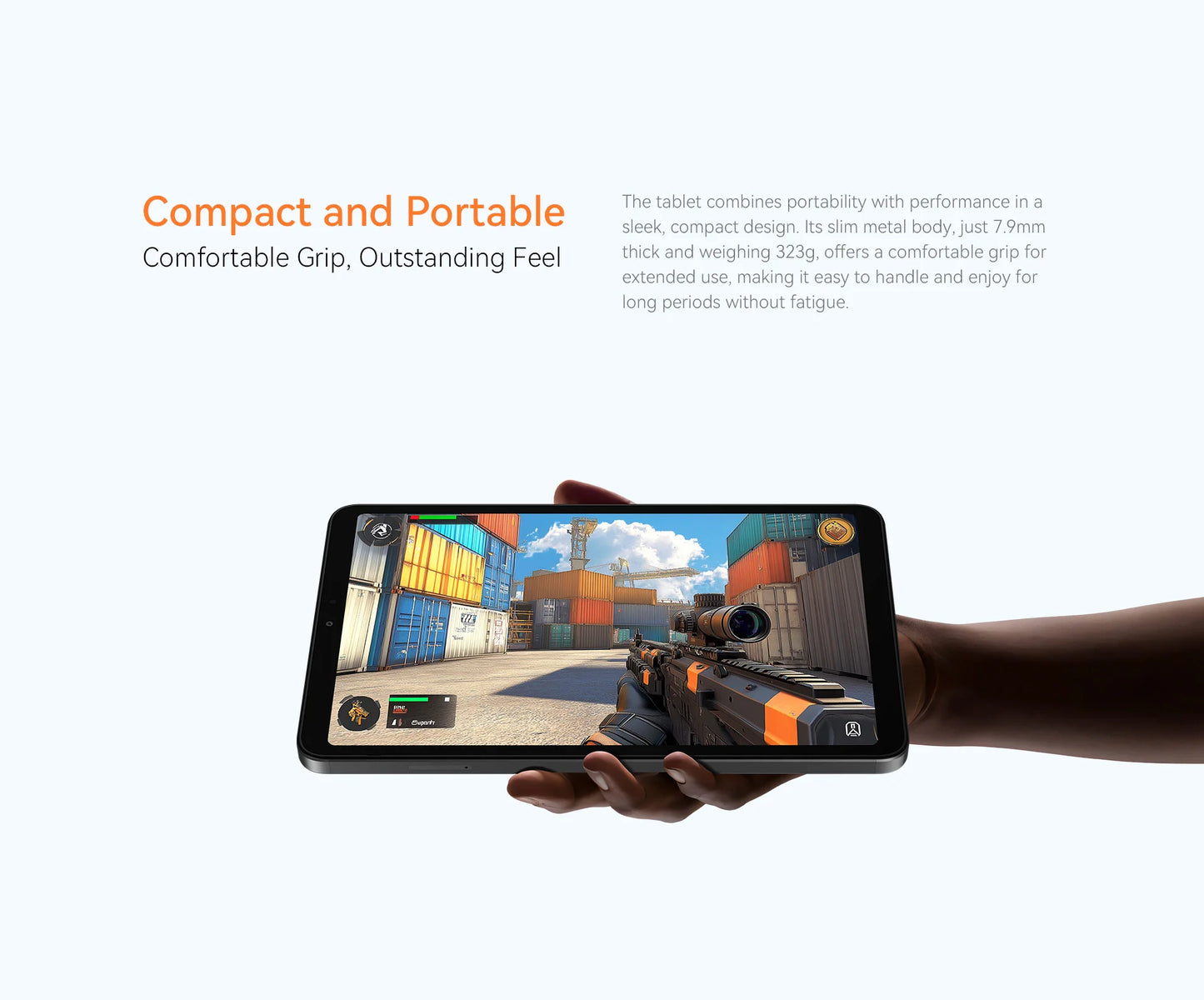 ALLDOCUBE iPlay60 mini Turbo Tablet 8.4" 60Hz Snapdragon 6 Gen1 16GB(8GB+8GB Virtual) RAM 128GB ROM WiFi 5500mAh Android 14.