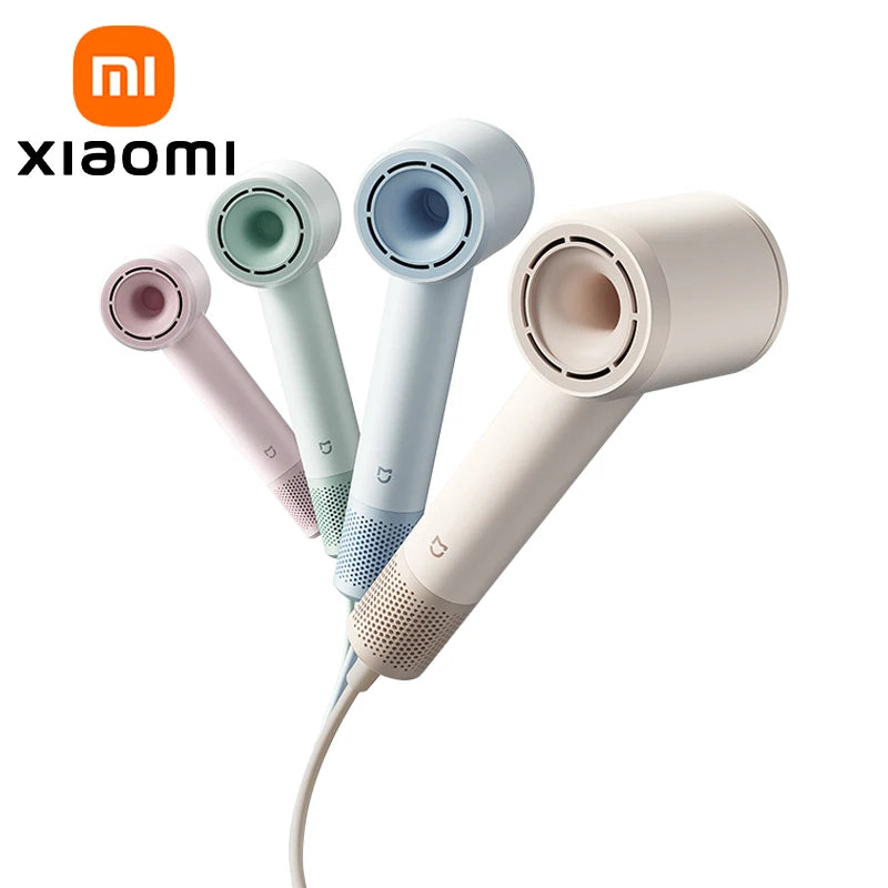 2025 New XIAOMI MIJIA High-Speed Hair Dryer,110000rpm,62m/s Powerful airflow,8 Airflow Mode,347g 4 Color,CN Version With Adapter.
