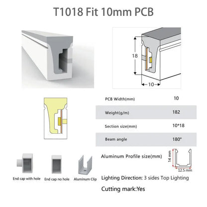 WS2812B WS2811 LED Strip Neon Rope Silica Gel Tube IP67 Waterproof For WS2815 SK6812 5050 RGB Light Ourdoor Decoration