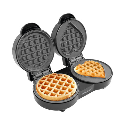 2-Slices Home Electric Waffle Maker| Non-stick Multi-function Breakfast Waffles Machine|Cooking Kitchen Appliances.