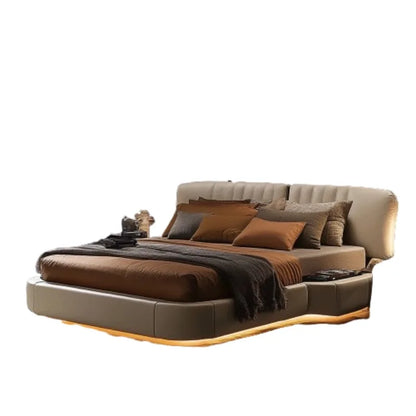 Elegantes, multifunktionales Kingsize-Bett, luxuriöses Design, ultimativer Komfort, Transformation im Schlafzimmer zur entspannenden Oase-Dekoration