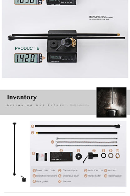 Luxuriöser Badezimmer-Wasserhahn aus gebürstetem Goldmessing im Deckendesign mit doppelter Steuerung von Hot & Cold-Waschtischarmaturen. Einfacher und anpassbarer Wasserhahn