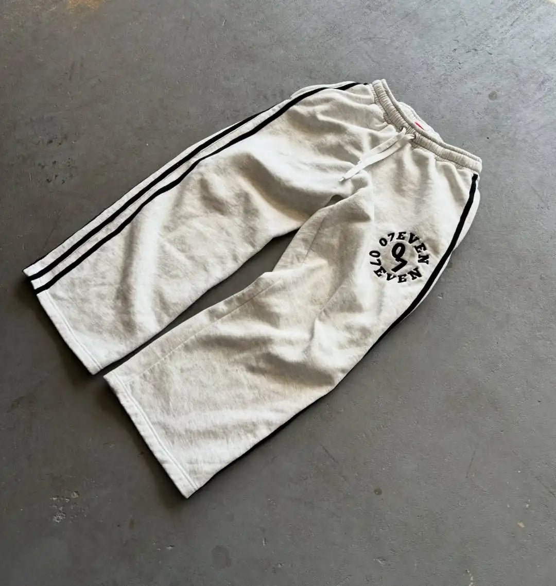 New embroidered retro pattern zipper hoodie Y2K men clothing Harajuku women clothing casual sweatpants couple suit tracksuit.