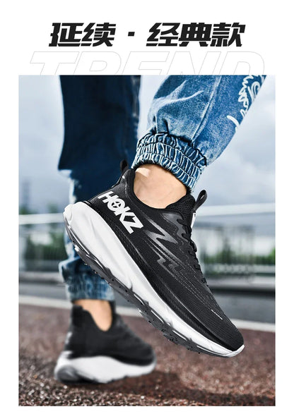 Men's Running Shoes Cushioning Outdoor Non-Slip Jogging Breathable Trainer Race Sneakers Luxury shoes Mesh Couple Off-road Shoes.
