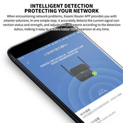 New Original Xiaomi Wifi Amplifier Pro 300M 2.4G Repeater Network Expander Range Extender Roteader Mi Wireless Wi-Fi Router.