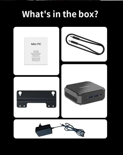 FIREBAT T2 Mini PC Intel N150 CPU Windows 11 DDR4 16GB RAM 512GB SSD WIFI5 BT4.2 Desktop Computer HDMI USB Port.