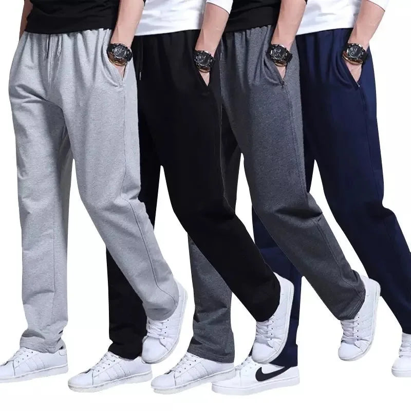 New Korean Straight tube Men Casual Sports Pants Running Workout Jogging Long Pants Gym Sport Trousers for Men Jogger Sweatpants.