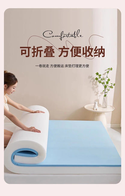 Anpassbare Memory-Schaum-Latexmatratze, Heimbettmatratze, weiches Schlafzimmerkissen, speziell für Mietzimmer