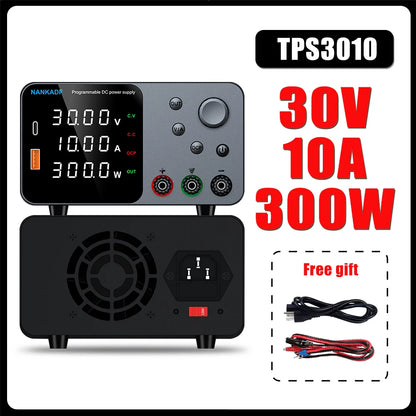 NANKADF DC laboratory power supply 30V 10A bench power supply encoder regulates voltage and current Dual input voltage 220V/110V