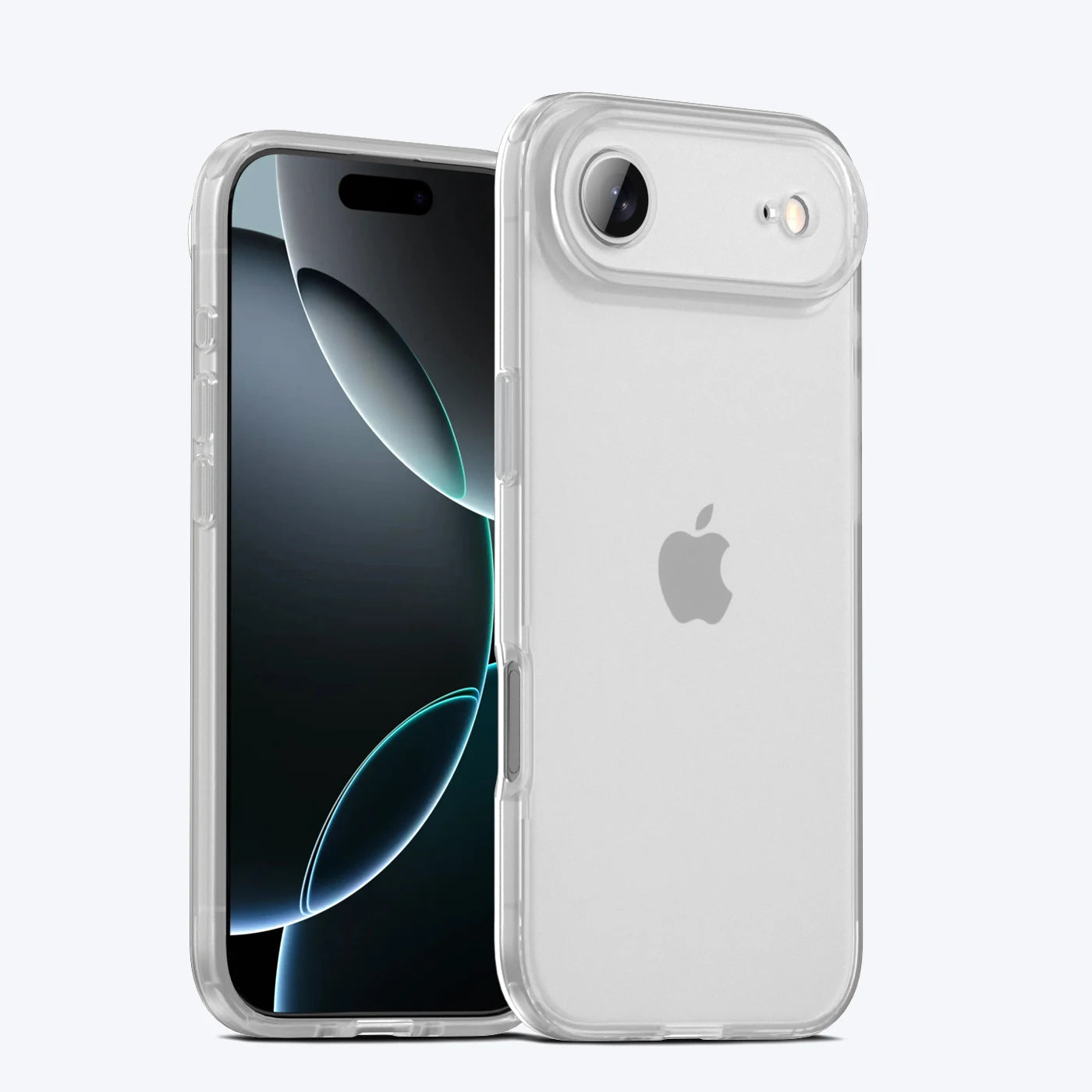 KEYSION Transparent Matte Case for iPhone 17 Air Translucent Soft Silicone+PC Shockproof Phone Back Cover for iPhone 17 Air 2025.