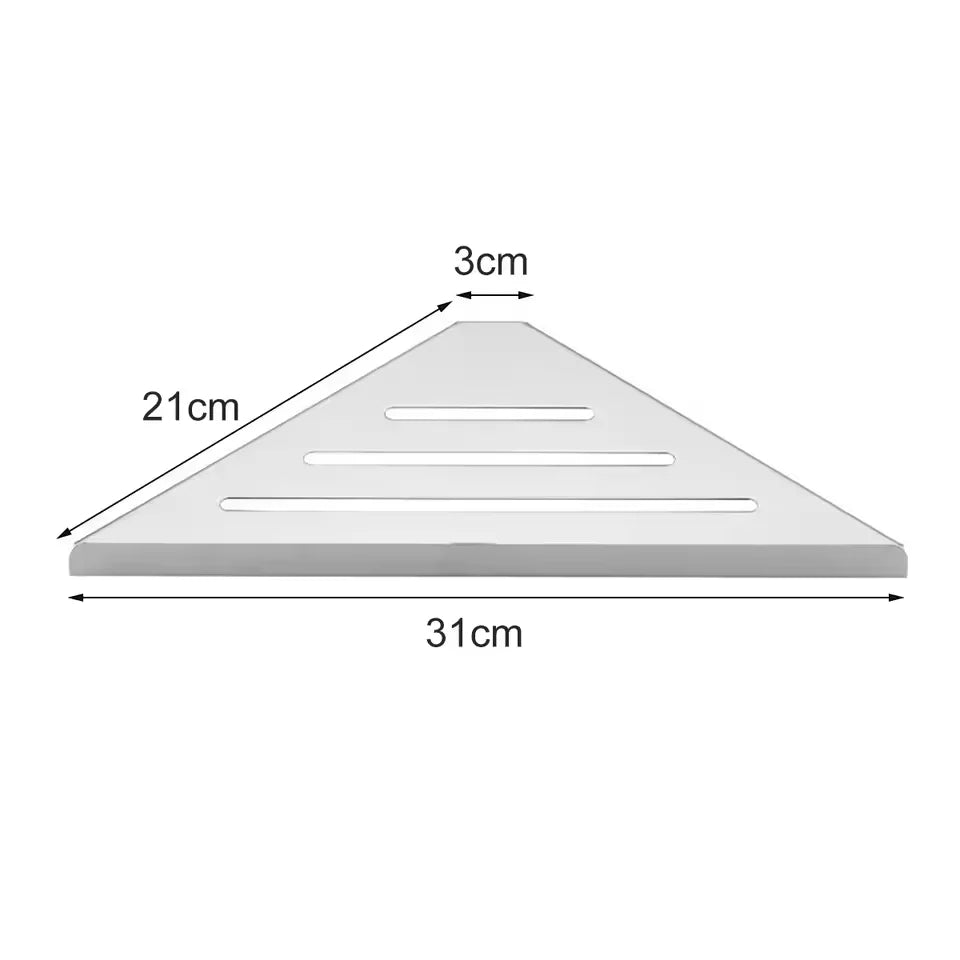 Edelstahl Badezimmer Regal Shampoo Make-up Dusche Lagerung Regal Badezimmer Wand Halterung Ecke Organizer Rack