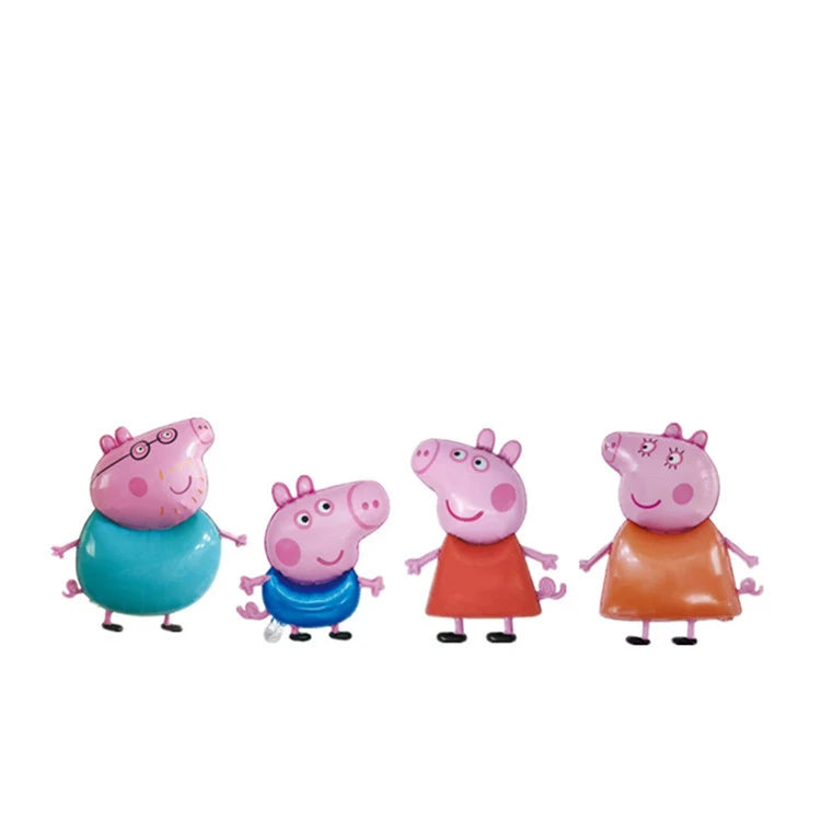 Cartoon Peppaed Schweine Geburtstag Party Dekoration George Seite Pappteller Einweg Geschirr Ballon Für Kind Event Liefert.