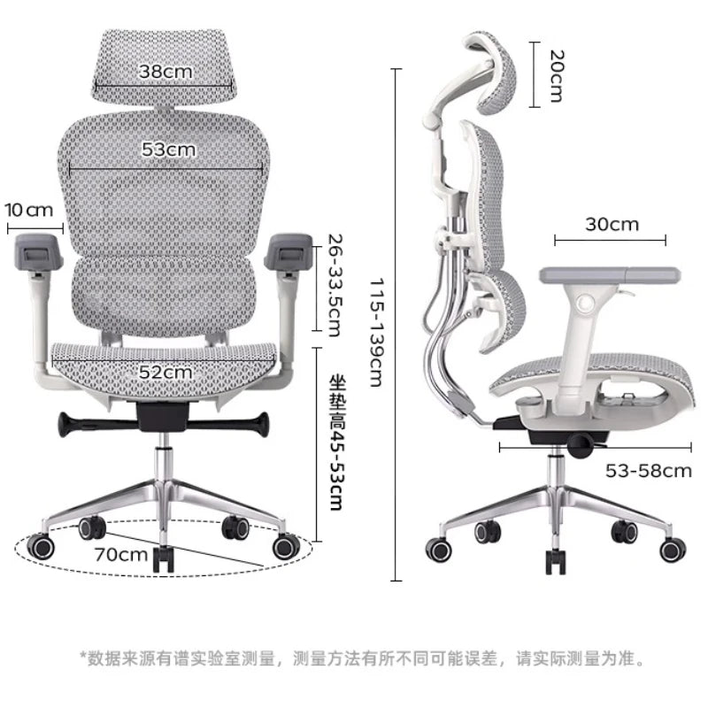 Bequemer ergonomischer Stuhl, drehbare Fußstütze, Räder, luxuriöser Ästhetikstuhl, Executive-Design, moderne Silla-Gamer-Möbel für Erwachsene