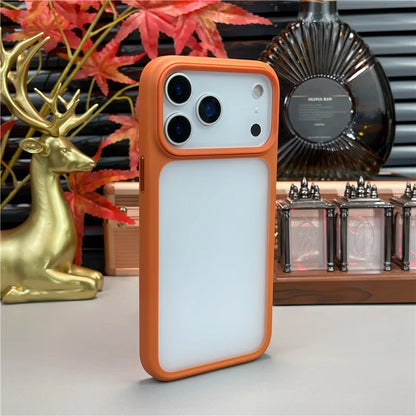 Active Touch Camera Button Matte Hybrid Armor Case For iPhone 17Air 17 17Pro 17Pro Max Lens Protection Shockproof Hard Cover.
