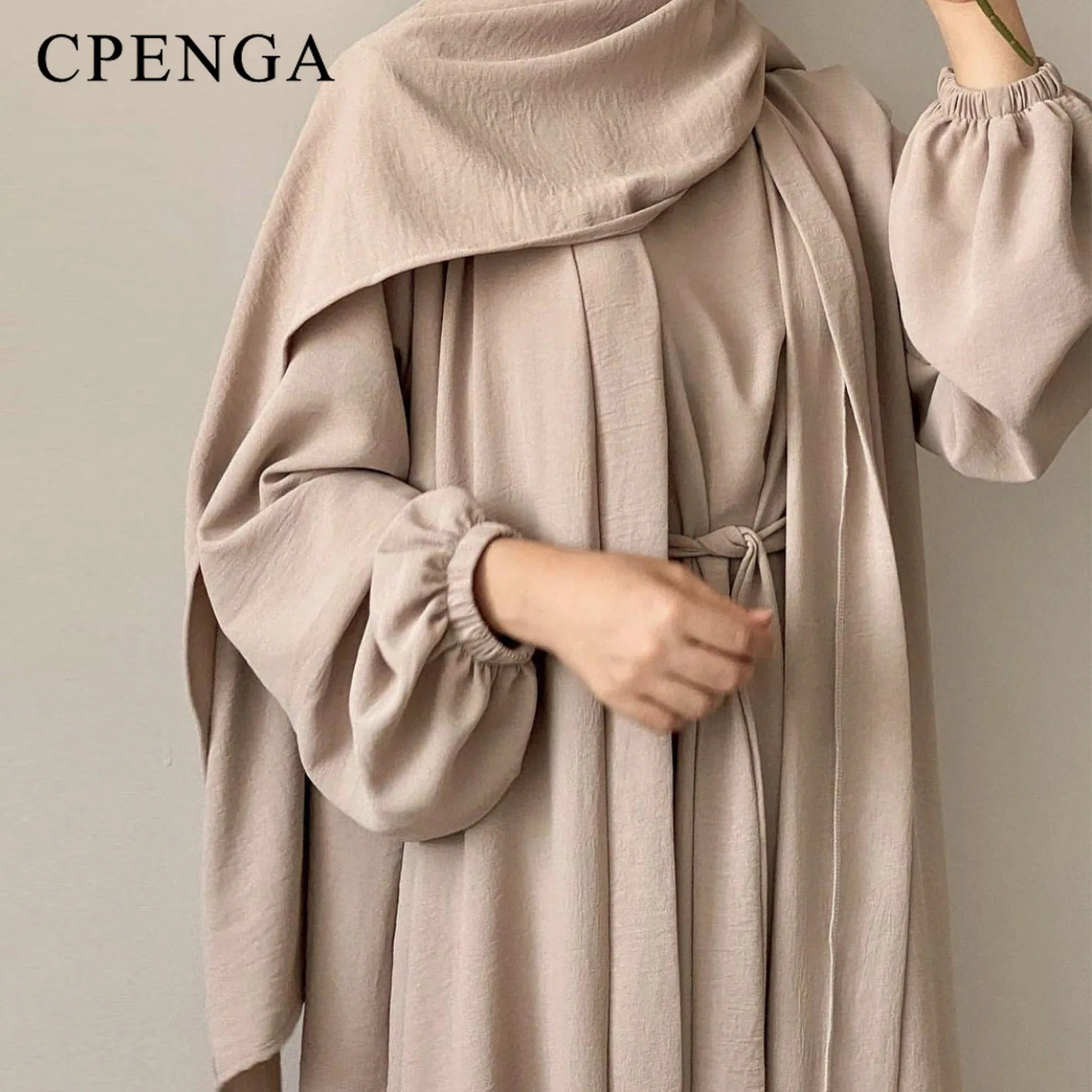 2024 New Muslim Sets for Women Ramadan Prayer Dress Modest Dresses Eid Dubai Abaya Female Islam Clothing Elegant Party Clothes.