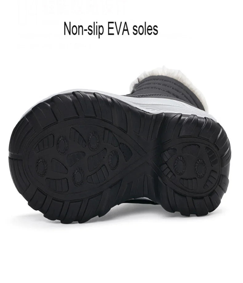 Women's Boots Lightweight Fur Boots Ankle Heels Winter Shoes Woman Fashion White Platform Botas Mujer Snow Boots Winter Footwear.