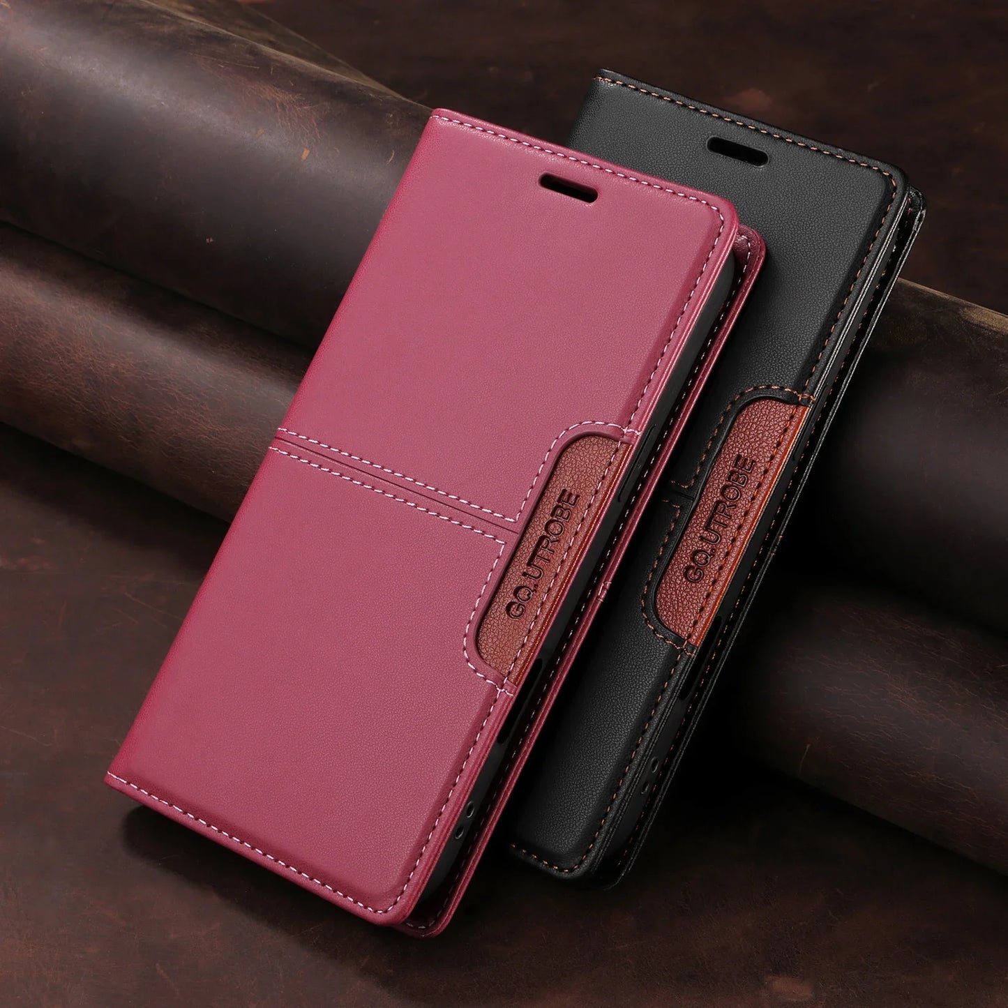Leather Phone Case for Xiaomi Mi 14T 13T 12T 11T Pro Magnetic Flip Wallet for Mi Poco X7 X6 X5 F6 M6 Pro X3 F3 Card Wallet Cover.