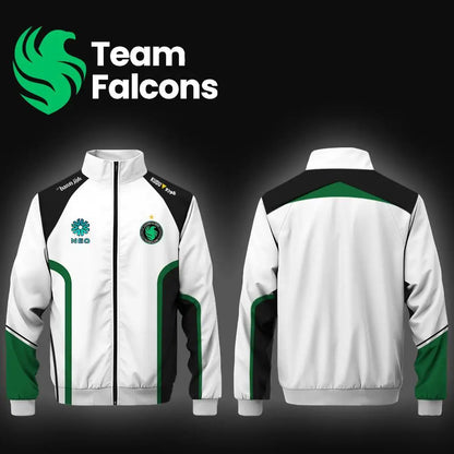 Men's And Women's Customizable Esports Jackets Team Falcons Long-Sleeve Autumn/Winter Uniforms CS2 NiKo m0NESY Training Jersey.