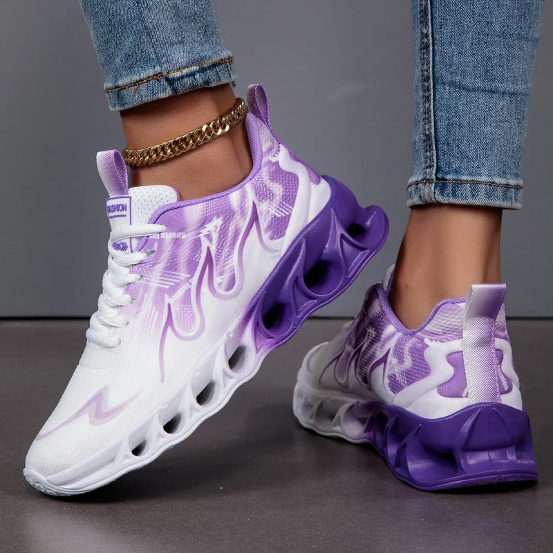 Running Shoes Men Women Lightweight Mesh Breathable Unisex Comfortable Flat Soft Tennis Shoes Summer Lace-up Sneakers Man.