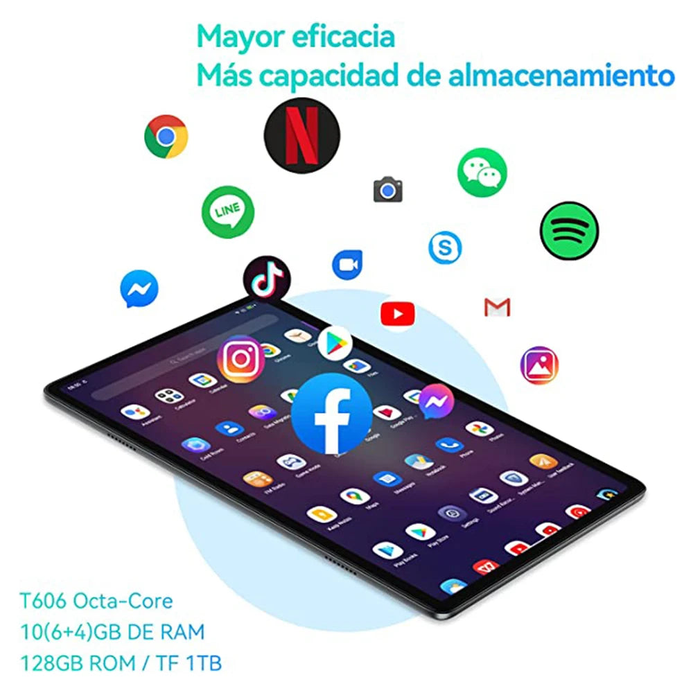 Blackview Tab 7 Pro Tablet Android 12 10.1Inch Touch Dual 4G LTE+5G WiFi 10GB+128GB 13MP+8MP 1920*1200 6580mAh Octa-Core.