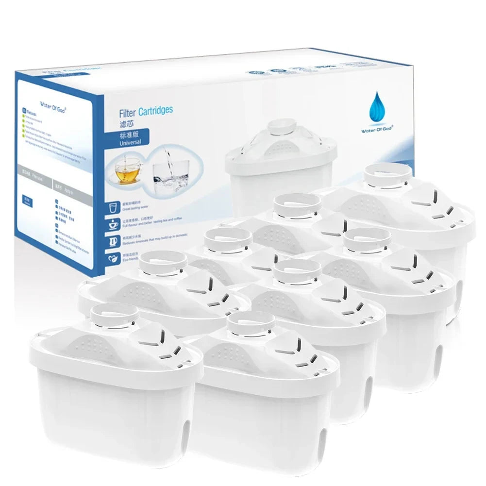 1-10PCS Water Filter Cartridge for Maxtra Reducing Limescale Chlorine Impuritie Purify Kettle Activate Carbon Water Filter