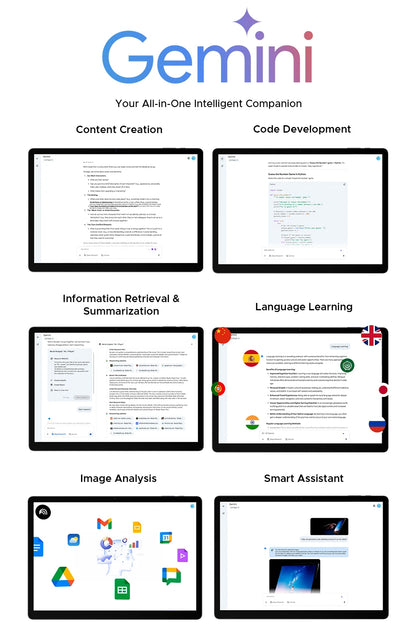 Global Version DOOGEE Tab E3 Max Tablet PC Android 15 Gemini AI 14'' 2.1K Screen 8GB RAM 256GB 13500mAh Large Battery Smart Pad
