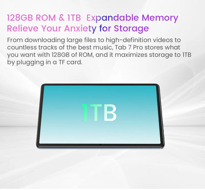 Blackview Tab 7 Pro Tablet Android 12 10.1Inch Touch Dual 4G LTE+5G WiFi 10GB+128GB 13MP+8MP 1920*1200 6580mAh Octa-Core.