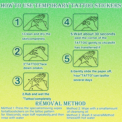 54 stücke Temporäre Tattoo Fictional Tier Darstellungen Cartoon Cartoon Tiere Wildlife Icons Temporäre Tattoo Aufkleber Für Arme.